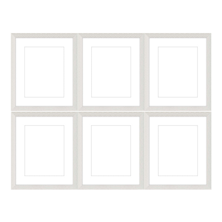 Gallery Wall - The Grids #G601 Darby / White Wash Gallery Walls Made Easy