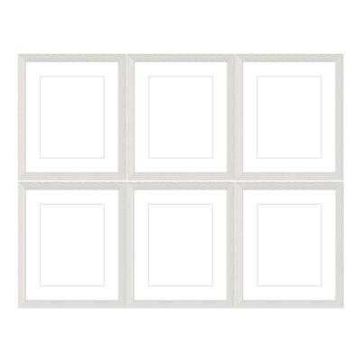 Gallery Wall - The Grids #G601 Darby / White Wash Gallery Walls Made Easy