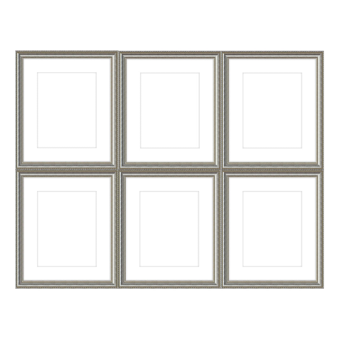 Gallery Wall - The Grids #G601 Graysen / Silver Satin Gallery Walls Made Easy