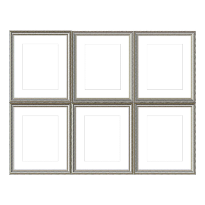Gallery Wall - The Grids #G601 Graysen / Silver Satin Gallery Walls Made Easy