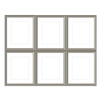 Gallery Wall - The Grids #G601 Graysen / Silver Satin Gallery Walls Made Easy
