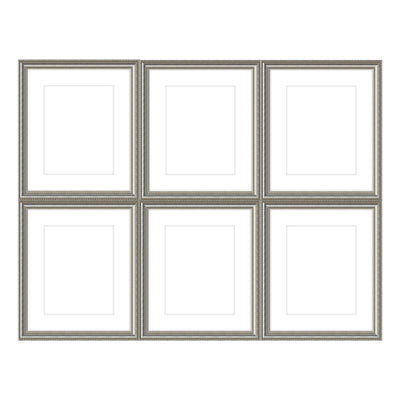 Gallery Wall - The Grids #G601 Graysen / Silver Satin Gallery Walls Made Easy