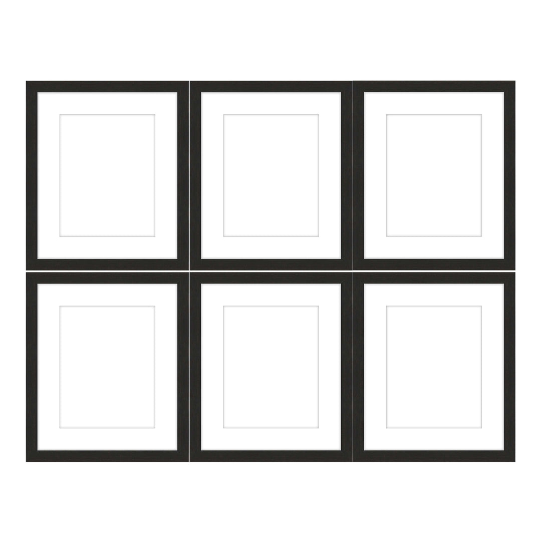 Gallery Wall - The Grids #G601 Jensen / Coffee Gallery Walls Made Easy