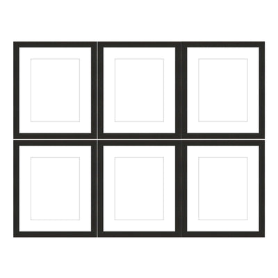 Gallery Wall - The Grids #G601 Jensen / Coffee Gallery Walls Made Easy