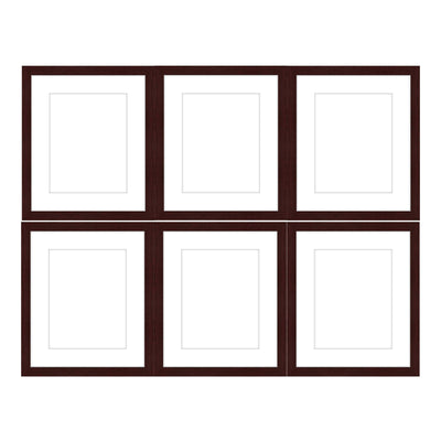 Gallery Wall - The Grids #G601 Jensen / Merlot Gallery Walls Made Easy
