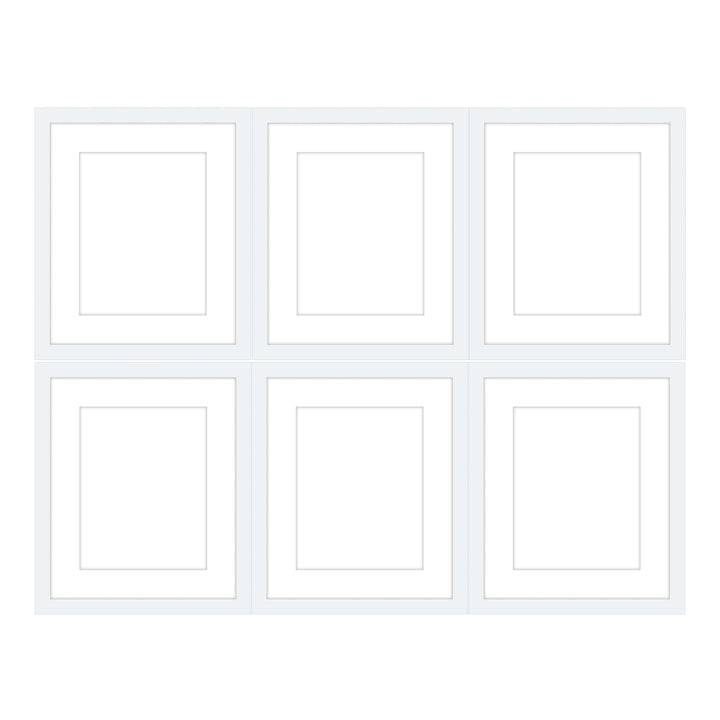Gallery Wall - The Grids #G601 Jensen / White Gallery Walls Made Easy