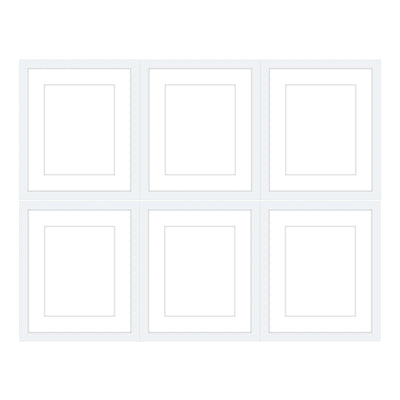 Gallery Wall - The Grids #G601 Jensen / White Gallery Walls Made Easy