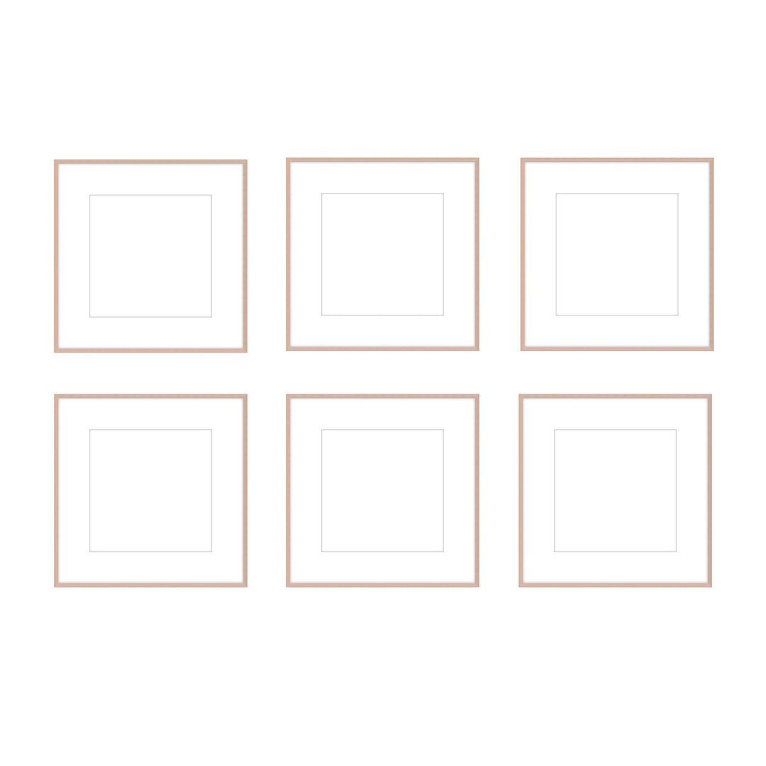 Gallery Wall - The Grids #G602 Ashton (Flat) / Rose Gold Gallery Walls Made Easy