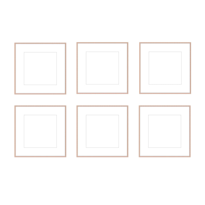 Gallery Wall - The Grids #G602 Ashton (Flat) / Rose Gold Gallery Walls Made Easy