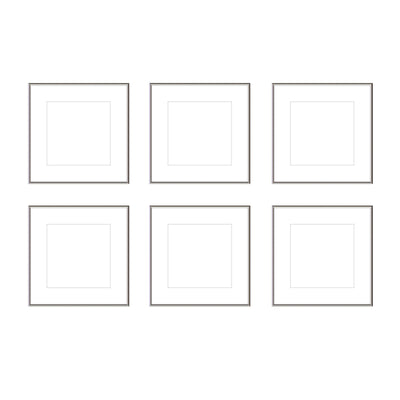 Gallery Wall - The Grids #G602 Ashton (Flat) / Silver Gloss Gallery Walls Made Easy