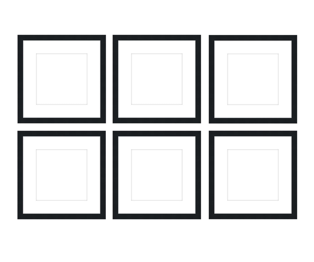 Gallery Wall - The Grids #G602 Darby / Black Satin Gallery Walls Made Easy
