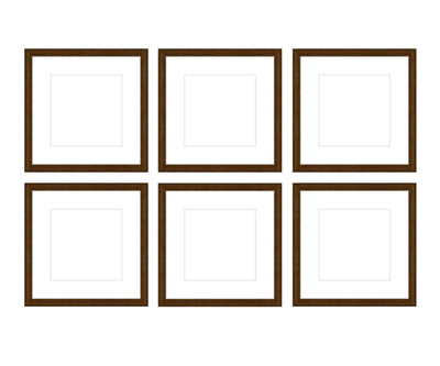 Gallery Wall - The Grids #G602 Darby / Cocoa Gallery Walls Made Easy