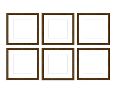 Gallery Wall - The Grids #G602 Darby / Cocoa Gallery Walls Made Easy