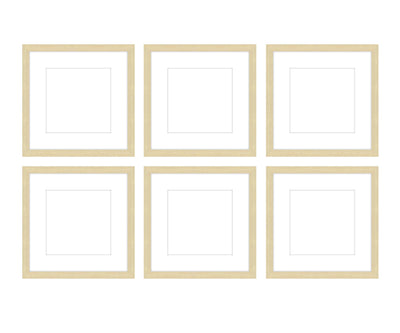 Gallery Wall - The Grids #G602 Darby / Sand Gallery Walls Made Easy