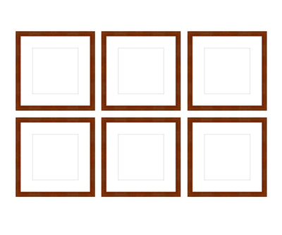 Gallery Wall - The Grids #G602 Darby / Umber Gallery Walls Made Easy
