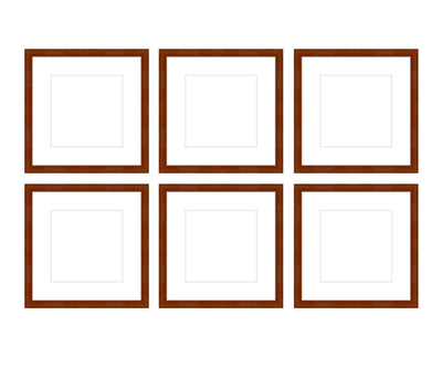 Gallery Wall - The Grids #G602 Darby / Umber Gallery Walls Made Easy