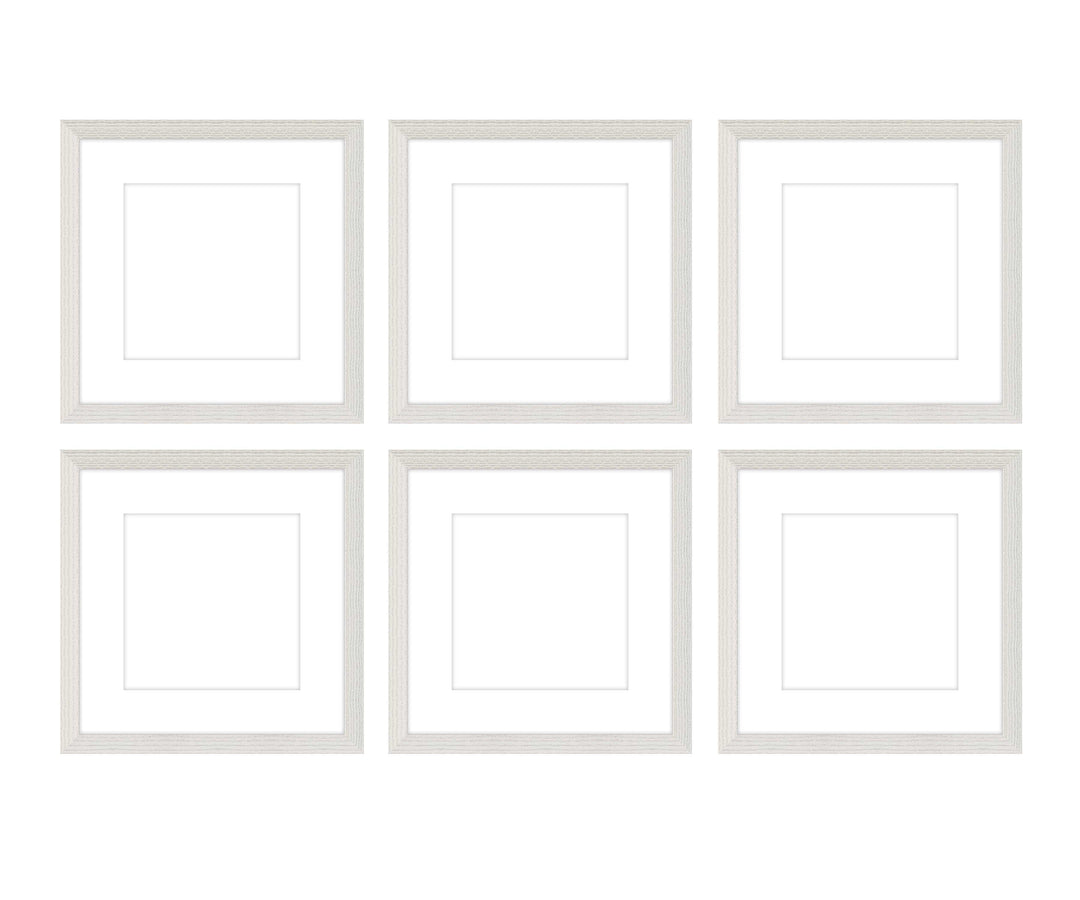 Gallery Wall - The Grids #G602 Darby / White Wash Gallery Walls Made Easy