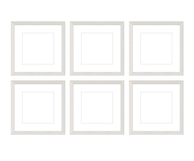 Gallery Wall - The Grids #G602 Darby / White Wash Gallery Walls Made Easy