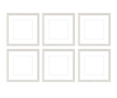 Gallery Wall - The Grids #G602 Darby / White Wash Gallery Walls Made Easy