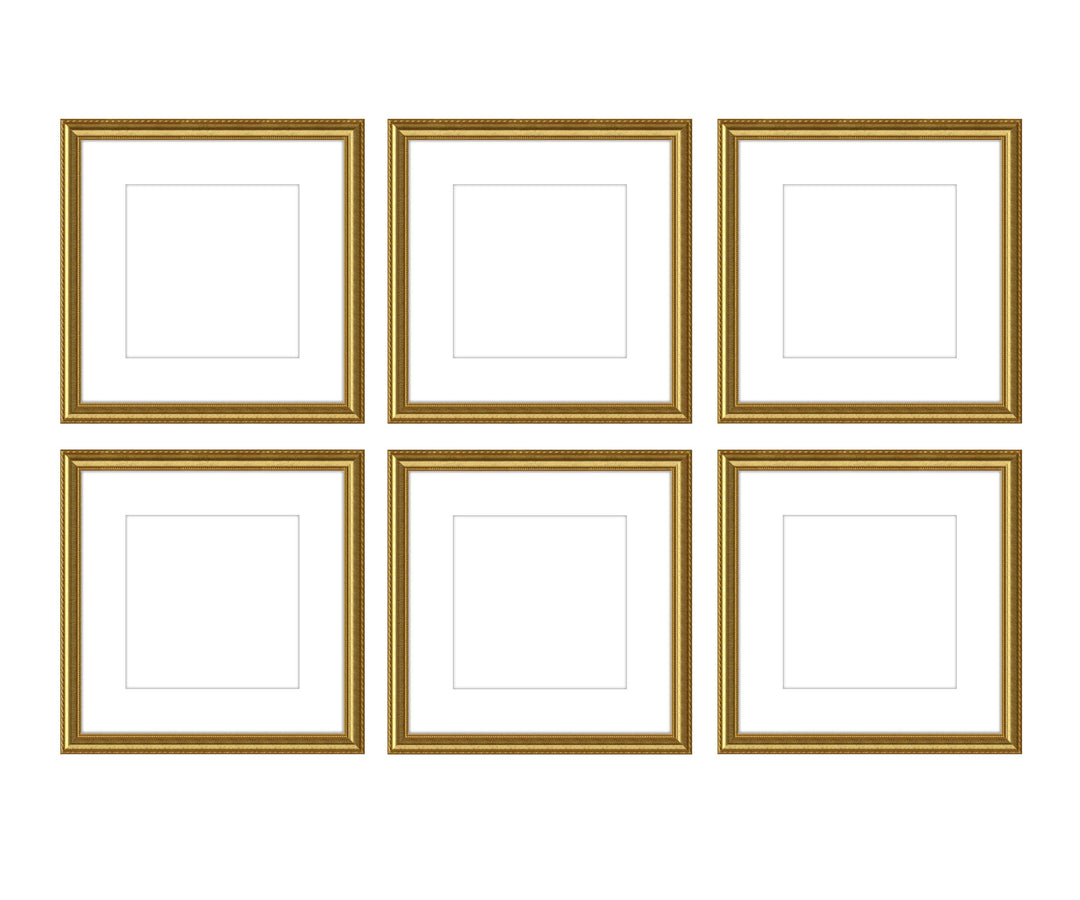 Gallery Wall - The Grids #G602 Graysen / Gold Satin Gallery Walls Made Easy