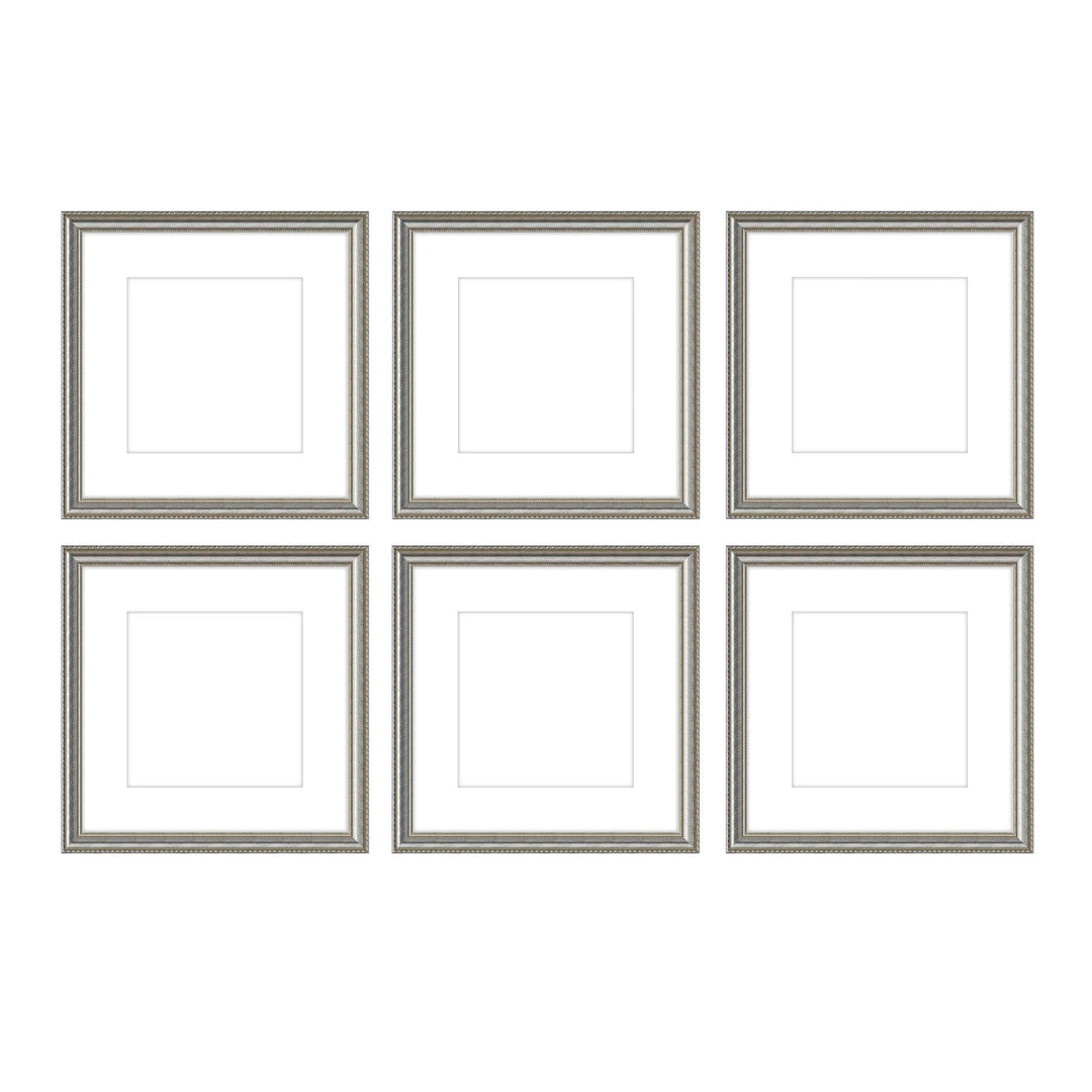 Gallery Wall - The Grids #G602 Graysen / Silver Satin Gallery Walls Made Easy
