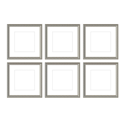 Gallery Wall - The Grids #G602 Graysen / Silver Satin Gallery Walls Made Easy
