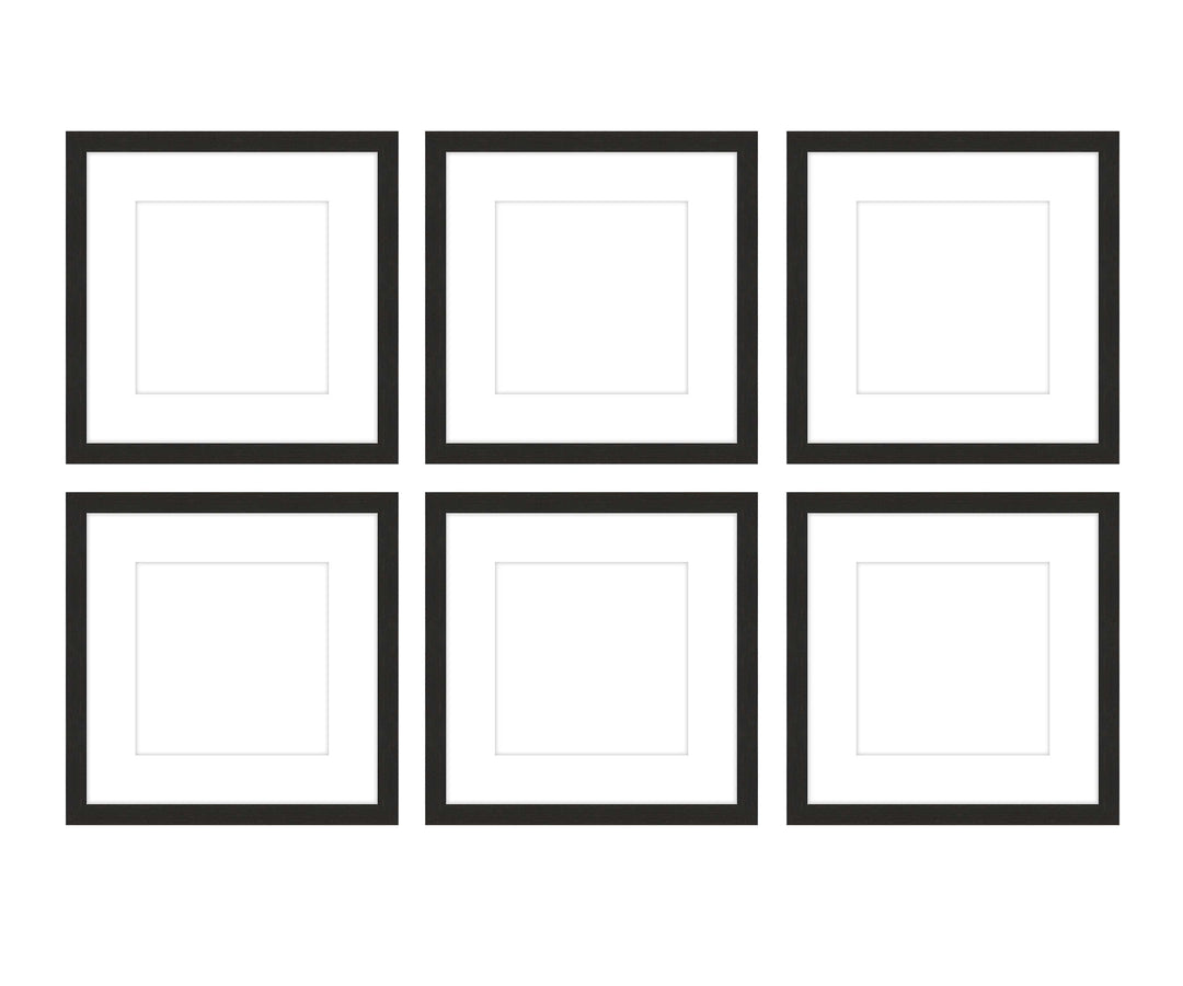 Gallery Wall - The Grids #G602 Jensen / Coffee Gallery Walls Made Easy