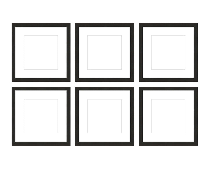 Gallery Wall - The Grids #G602 Jensen / Coffee Gallery Walls Made Easy