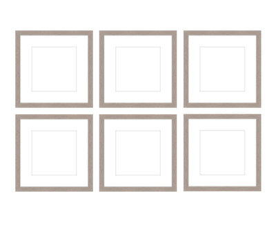 Gallery Wall - The Grids #G602 Jensen / Rustic Gray Gallery Walls Made Easy
