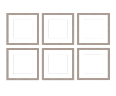 Gallery Wall - The Grids #G602 Jensen / Rustic Gray Gallery Walls Made Easy