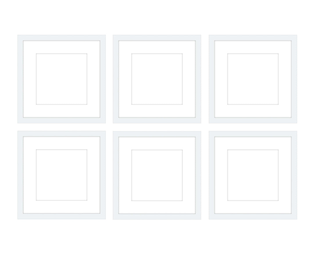 Gallery Wall - The Grids #G602 Jensen / White Gallery Walls Made Easy