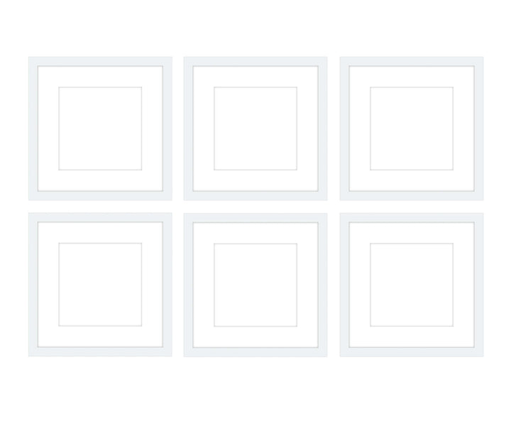 Gallery Wall - The Grids #G602 Jensen / White Gallery Walls Made Easy