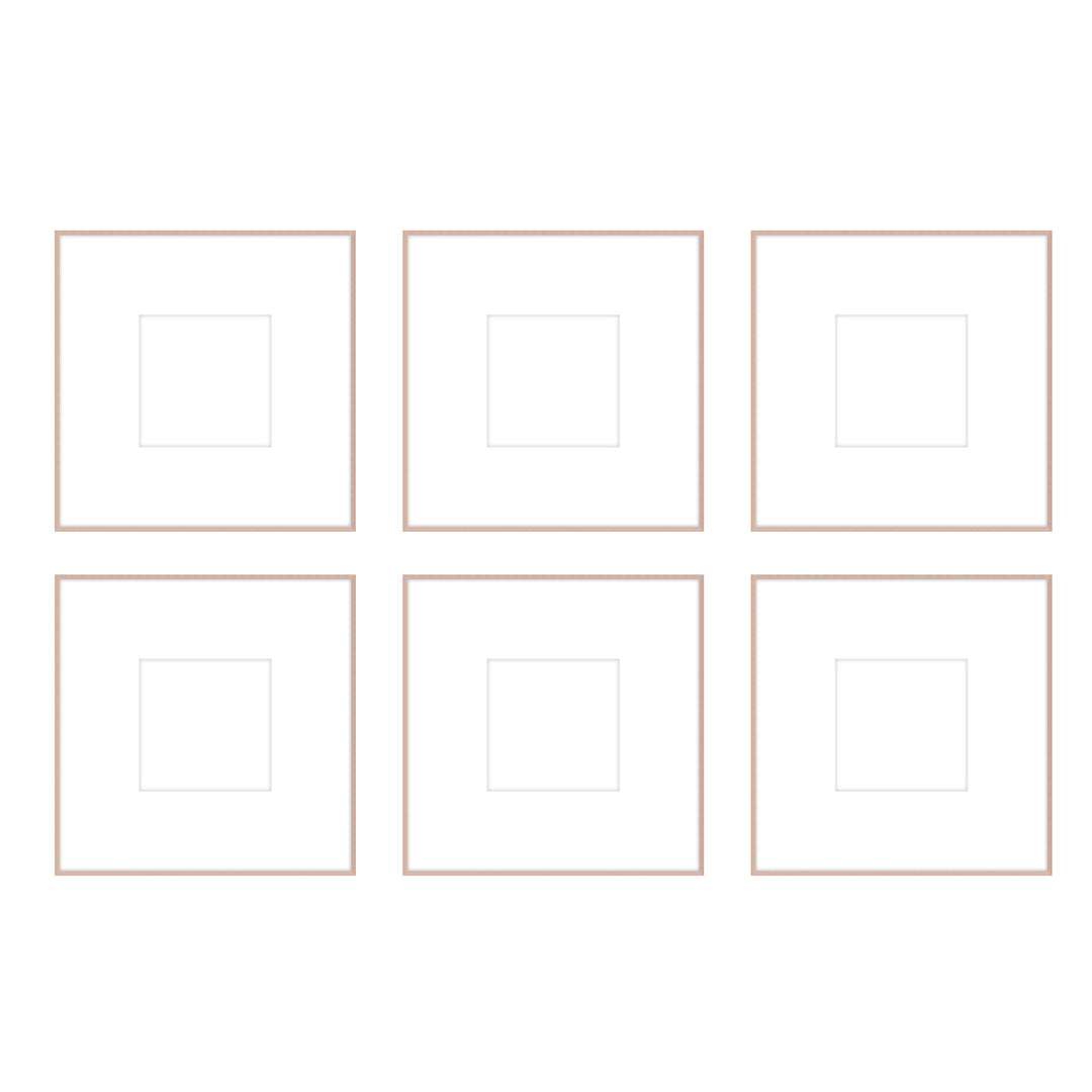 Gallery Wall - The Grids #G603 Ashton (Flat) / Rose Gold Gallery Walls Made Easy