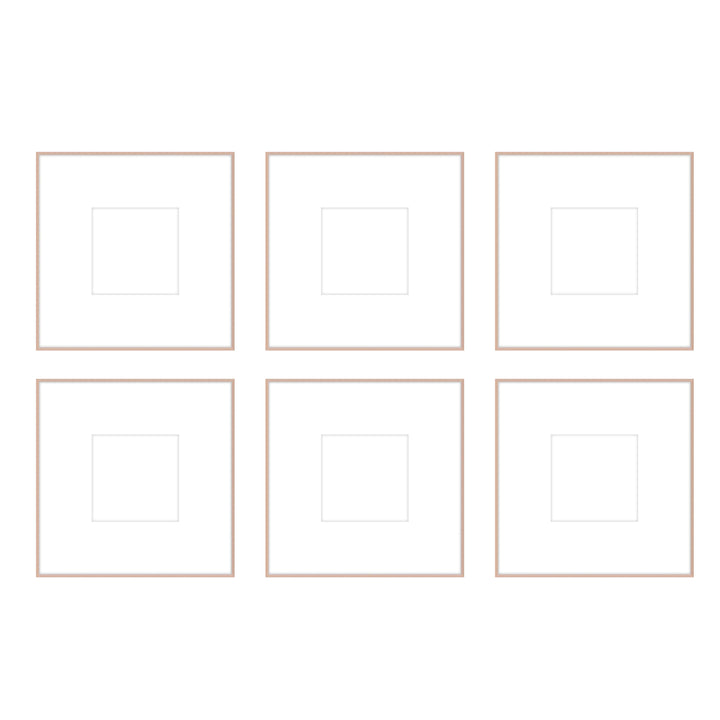 Gallery Wall - The Grids #G603 Ashton (Flat) / Rose Gold Gallery Walls Made Easy