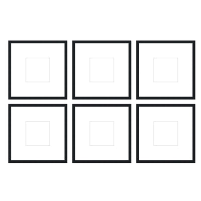 Gallery Wall - The Grids #G603 Darby / Black Satin Gallery Walls Made Easy