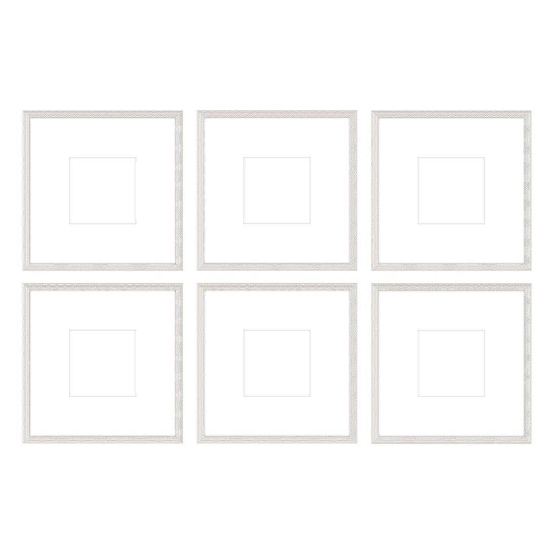 Gallery Wall - The Grids #G603 Darby / White Wash Gallery Walls Made Easy
