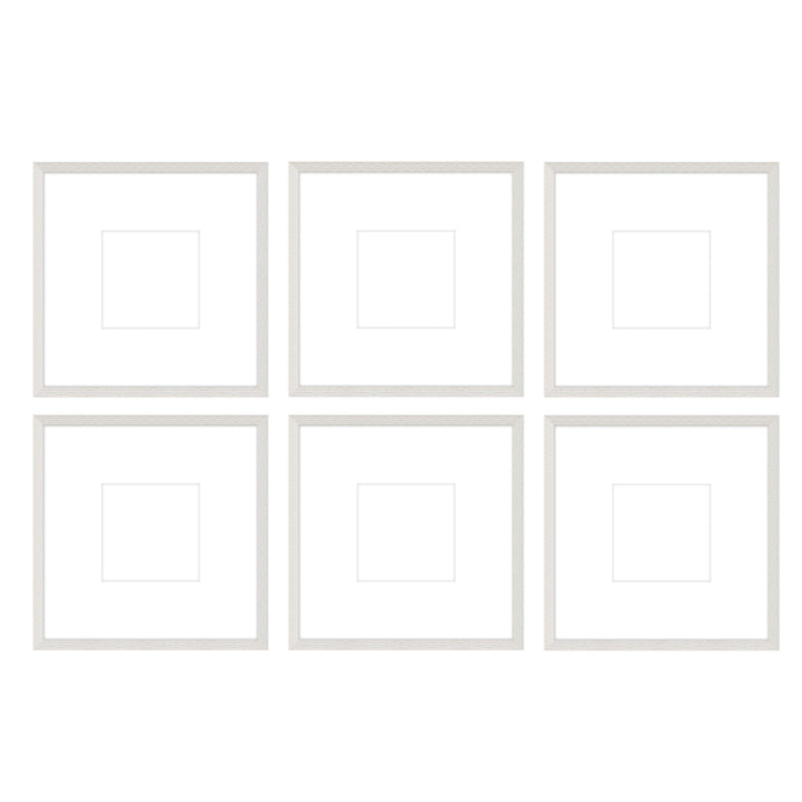 Gallery Wall - The Grids #G603 Darby / White Wash Gallery Walls Made Easy