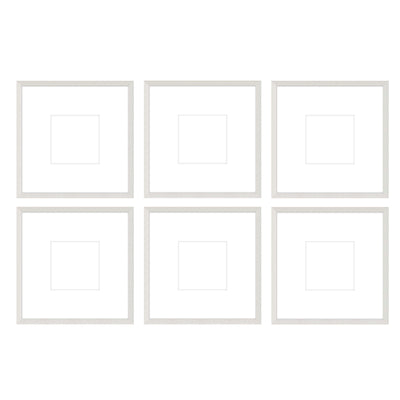 Gallery Wall - The Grids #G603 Darby / White Wash Gallery Walls Made Easy