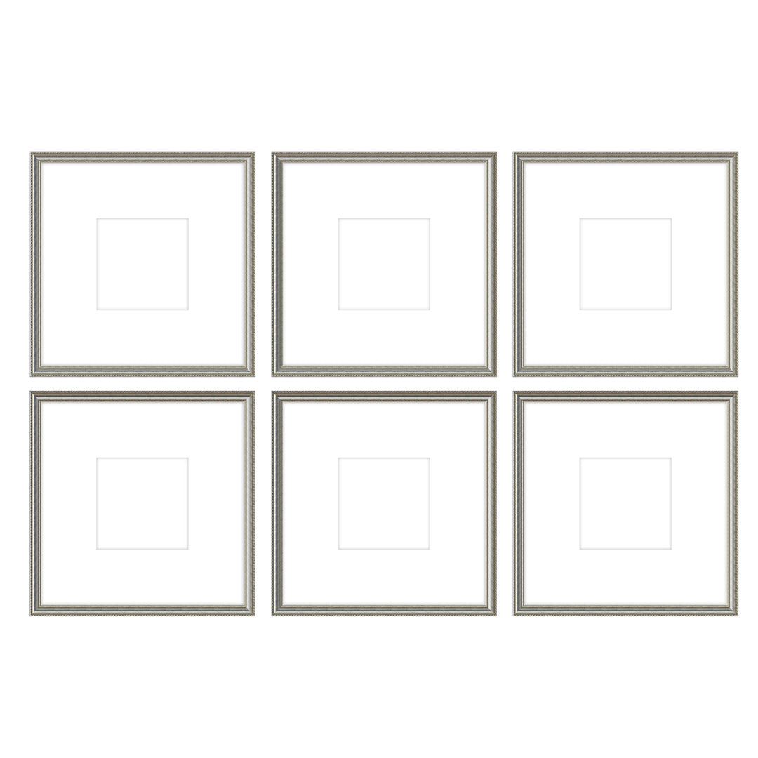 Gallery Wall - The Grids #G603 Graysen / Silver Satin Gallery Walls Made Easy
