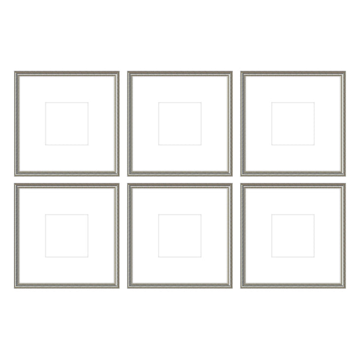 Gallery Wall - The Grids #G603 Graysen / Silver Satin Gallery Walls Made Easy