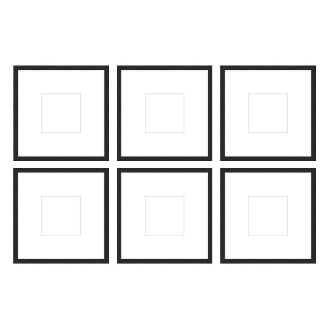 Gallery Wall - The Grids #G603 Jensen / Coffee Gallery Walls Made Easy