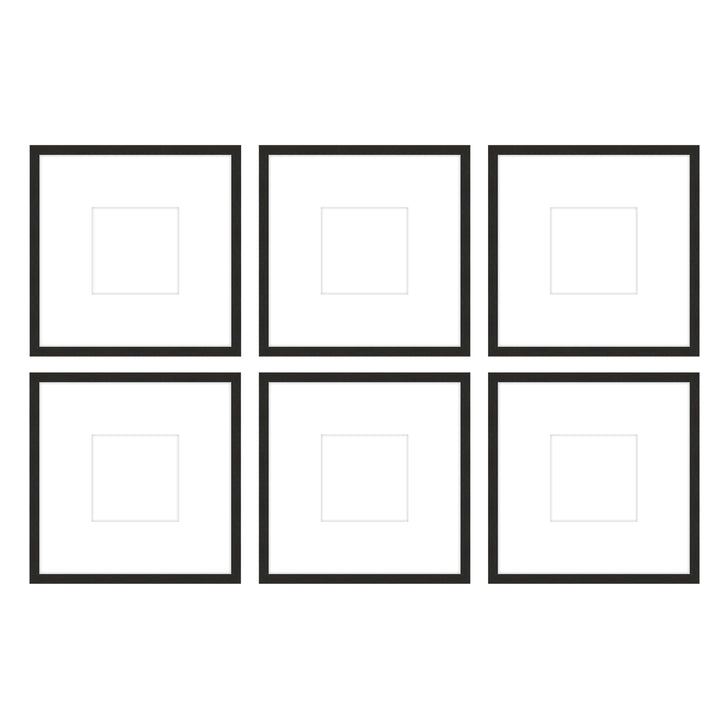 Gallery Wall - The Grids #G603 Jensen / Coffee Gallery Walls Made Easy