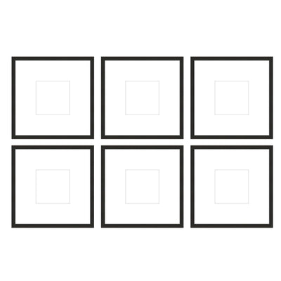 Gallery Wall - The Grids #G603 Jensen / Coffee Gallery Walls Made Easy