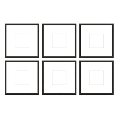 Gallery Wall - The Grids #G603 Jensen / Coffee Gallery Walls Made Easy