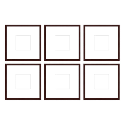 Gallery Wall - The Grids #G603 Jensen / Merlot Gallery Walls Made Easy