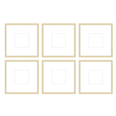 Gallery Wall - The Grids #G603 Jensen / Wheat Gallery Walls Made Easy