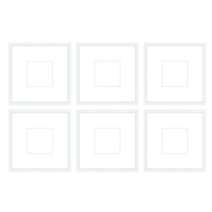 Gallery Wall - The Grids #G603 Jensen / White Gallery Walls Made Easy