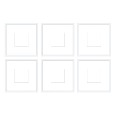 Gallery Wall - The Grids #G603 Jensen / White Gallery Walls Made Easy