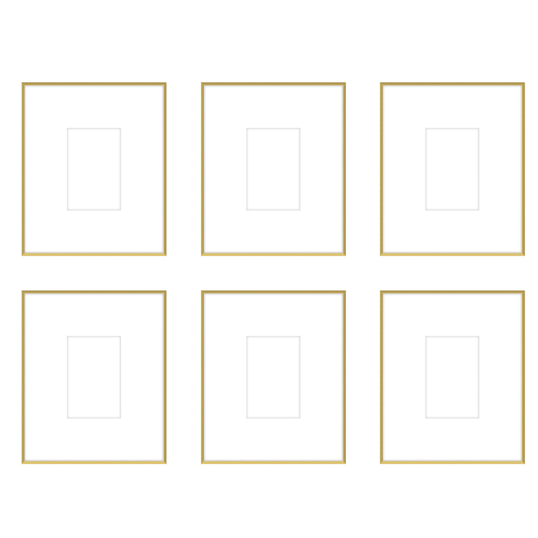 Gallery Wall - The Grids #G604 Ashton (Flat) / Gold Satin Gallery Walls Made Easy