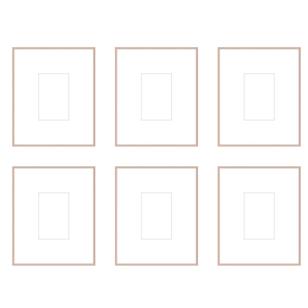 Gallery Wall - The Grids #G604 Ashton (Flat) / Rose Gold Gallery Walls Made Easy